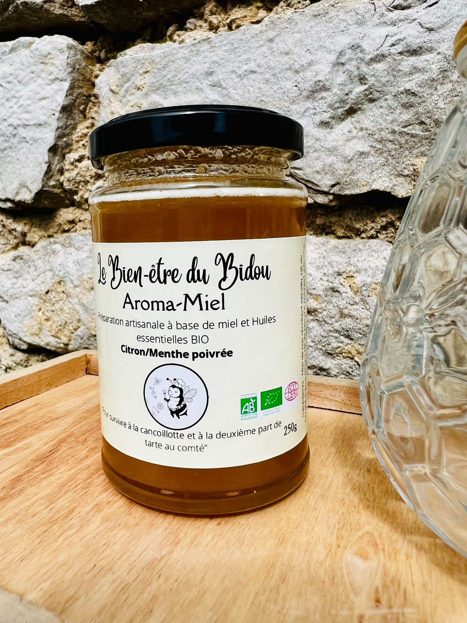 Aromamiel "Le Bien-être du Bidou" au Citron et Menthe poivrée BIO